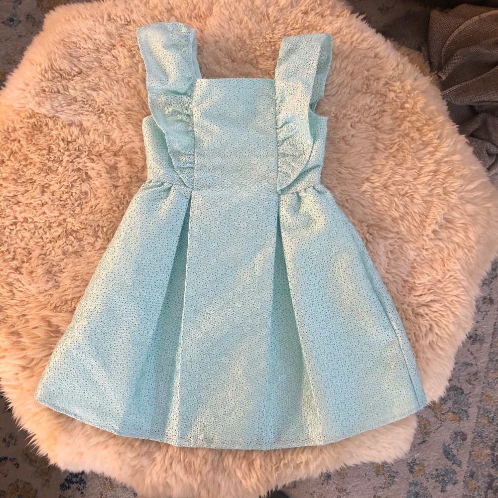 JANIE AND JACK mint dress Girls 7